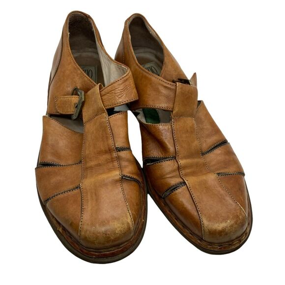 Fisherman Sandals Galizio Torresi Mens Brown Leather Casual Size M 8 W 10 main image 4